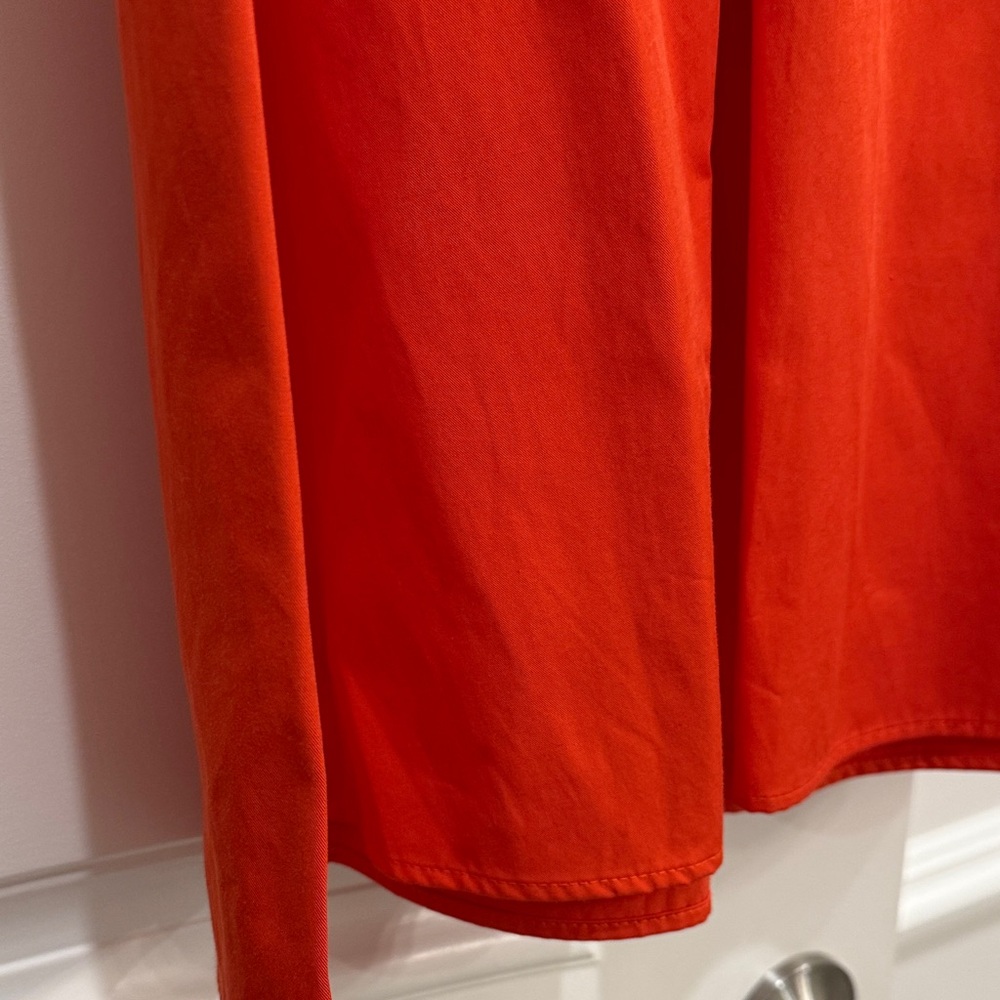 Zara Red Ruffle-Front Formal Dress - Picture 5 of 6